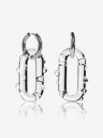 Mono Link earrings Lensed