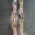 Pink and Silver choker