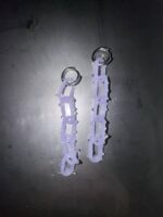 satin spiked earrings — изображение 3