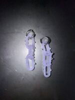 satin spiked earrings