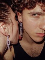 satin spiked earrings — изображение 2