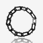 black spiked bracelet