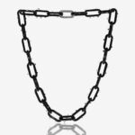 spiked black choker