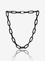spiked black choker