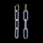 crushed opal earrings matte